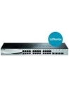D-LINK DGS-1210-28, Gigabit Smart Switch with 24 10/100/1000Base-T ports and 4 Gigabit MiniGBIC (SFP) ports, 802.3x Flow Control, 802.3ad Link Aggregation, 802.1Q VLAN, 802.1p Priority Queues, Port mirroring, Jumbo Frame support, 802.1D STP, ACL, LLD - nr 41