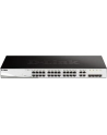 D-LINK DGS-1210-28, Gigabit Smart Switch with 24 10/100/1000Base-T ports and 4 Gigabit MiniGBIC (SFP) ports, 802.3x Flow Control, 802.3ad Link Aggregation, 802.1Q VLAN, 802.1p Priority Queues, Port mirroring, Jumbo Frame support, 802.1D STP, ACL, LLD - nr 42