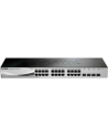 D-LINK DGS-1210-28, Gigabit Smart Switch with 24 10/100/1000Base-T ports and 4 Gigabit MiniGBIC (SFP) ports, 802.3x Flow Control, 802.3ad Link Aggregation, 802.1Q VLAN, 802.1p Priority Queues, Port mirroring, Jumbo Frame support, 802.1D STP, ACL, LLD - nr 46