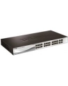 D-LINK DGS-1210-28, Gigabit Smart Switch with 24 10/100/1000Base-T ports and 4 Gigabit MiniGBIC (SFP) ports, 802.3x Flow Control, 802.3ad Link Aggregation, 802.1Q VLAN, 802.1p Priority Queues, Port mirroring, Jumbo Frame support, 802.1D STP, ACL, LLD - nr 52