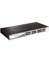 D-LINK DGS-1210-28, Gigabit Smart Switch with 24 10/100/1000Base-T ports and 4 Gigabit MiniGBIC (SFP) ports, 802.3x Flow Control, 802.3ad Link Aggregation, 802.1Q VLAN, 802.1p Priority Queues, Port mirroring, Jumbo Frame support, 802.1D STP, ACL, LLD - nr 55