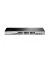 D-LINK DGS-1210-28, Gigabit Smart Switch with 24 10/100/1000Base-T ports and 4 Gigabit MiniGBIC (SFP) ports, 802.3x Flow Control, 802.3ad Link Aggregation, 802.1Q VLAN, 802.1p Priority Queues, Port mirroring, Jumbo Frame support, 802.1D STP, ACL, LLD - nr 57