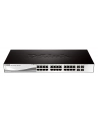 D-LINK DGS-1210-28, Gigabit Smart Switch with 24 10/100/1000Base-T ports and 4 Gigabit MiniGBIC (SFP) ports, 802.3x Flow Control, 802.3ad Link Aggregation, 802.1Q VLAN, 802.1p Priority Queues, Port mirroring, Jumbo Frame support, 802.1D STP, ACL, LLD - nr 59