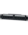 PATCH PANEL 10'' 12 PORT 1U KAT.5E CZARNY EQUIP - nr 19