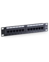 PATCH PANEL 10'' 12 PORT 1U KAT.5E CZARNY EQUIP - nr 8