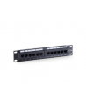 PATCH PANEL 10'' 12 PORT 1U KAT.5E CZARNY EQUIP - nr 20