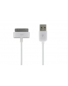 Kabel USB 2.0 do iPad / iPhone / iPod transfer/ładowanie 1.0m biały - nr 3