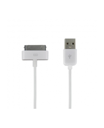 Kabel USB 2.0 do iPad / iPhone / iPod transfer/ładowanie 1.0m biały