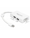 ADAPTER DISPLAYPORT MINI(M)->DISPLAYPORT (F) +DVI-I(F)(24+5) DUAL LINK +HDMI DELOCK - nr 25