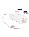 ADAPTER DISPLAYPORT MINI(M)->DISPLAYPORT (F) +DVI-I(F)(24+5) DUAL LINK +HDMI DELOCK - nr 31