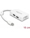 ADAPTER DISPLAYPORT MINI(M)->DISPLAYPORT (F) +DVI-I(F)(24+5) DUAL LINK +HDMI DELOCK - nr 42