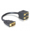 ADAPTER DVI-D(M)(24+1) DUAL LINK->DVI-D(F)(24+1) DUAL LINK X2 DELOCK - nr 3