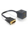 ADAPTER DVI-D(M)(24+1) DUAL LINK->2 X HDMI DELOCK - nr 1