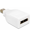 ADAPTER DISPLAYPORT MINI(M)->DISPLAYPORT(F) DELOCK WHITE - nr 6