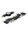PRZEDŁUŻACZ USB ZESTAW WTYCZEK USB (4) PRZEDŁUŻACZ ZWIJANY DELOCK - nr 44