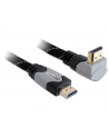 KABEL HDMI-HDMI PREMIUM KĄTOWY GÓRA GRAY SZNUR 2M DELOCK - nr 10