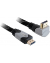 KABEL HDMI-HDMI PREMIUM KĄTOWY GÓRA GRAY SZNUR 2M DELOCK - nr 18