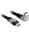 KABEL HDMI-HDMI PREMIUM KĄTOWY GÓRA GRAY SZNUR 2M DELOCK - nr 23