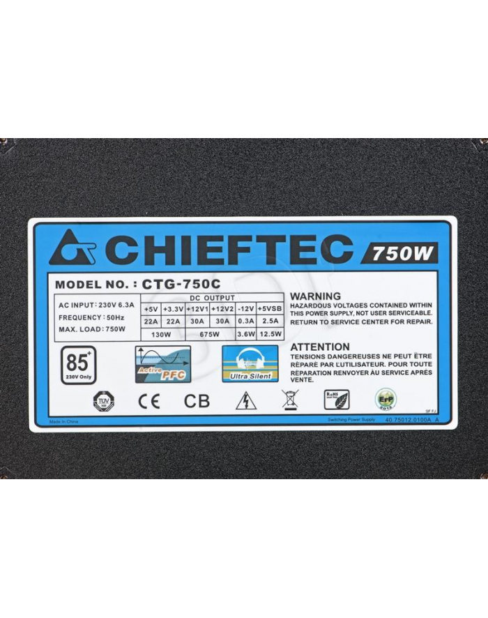 Chieftec CTG-750C 750W A80 Series box główny