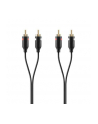 Kabel 2xRCA Audio M/M zlote styki 1m - nr 2