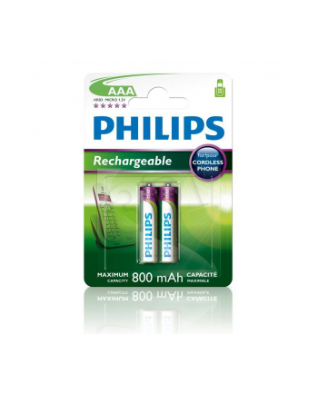 Akumulator Philips R03B2A80/10 AAA 800mAh 2 szt. nr 2