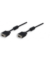 Manhattan Kabel monitorowy SVGA HD15 M/HD15 M 3m z ferrytem czarny - nr 1