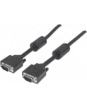 Manhattan Kabel monitorowy SVGA HD15 M/HD15 M 3m z ferrytem czarny - nr 25