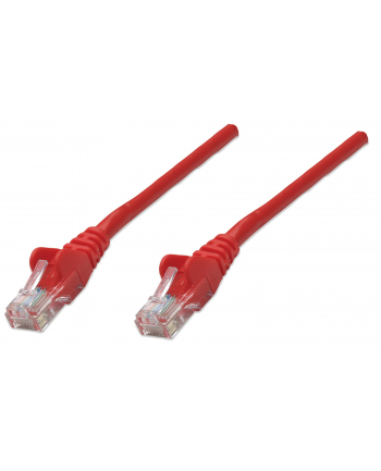Intellinet patch cord RJ45, snagless, kat. 5e UTP, 45 cm, czerwony