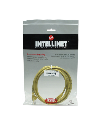 Intellinet patch cord RJ45, snagless, kat. 5e UTP, 1m żółty