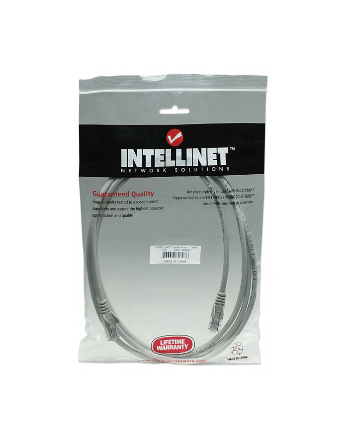 Intellinet patch cord RJ45, snagless, kat. 5e UTP, 7,5m szary główny