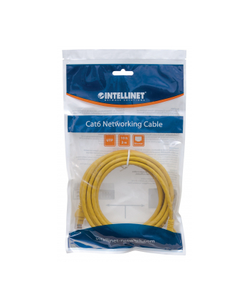 Intellinet patch cord RJ45, snagless, kat. 5e UTP, 3m żółty