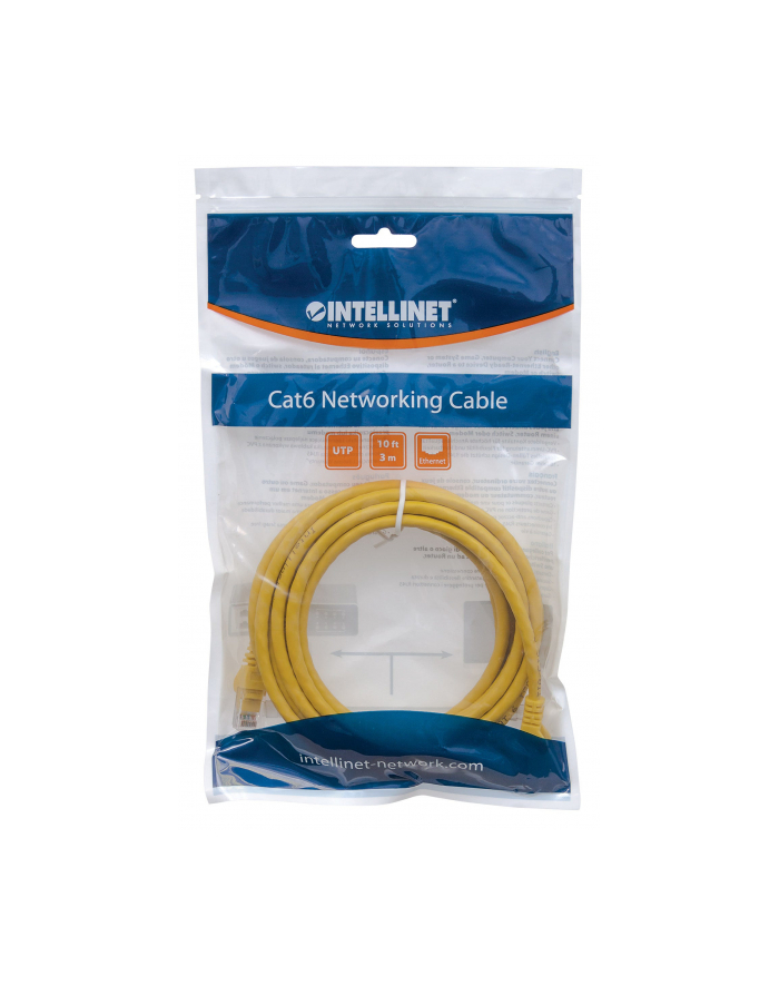 Intellinet patch cord RJ45, snagless, kat. 5e UTP, 3m żółty główny