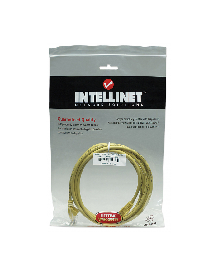 Intellinet patch cord RJ45, snagless, kat. 5e UTP, 7,5m żółty główny