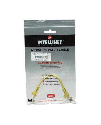 Intellinet patch cord RJ45, snagless, kat. 5e UTP, 45 cm, żółty