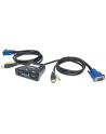 MANHATTAN Przełącznik KVM Mini, 2-portowy, USB, Audio, Czarny - nr 26