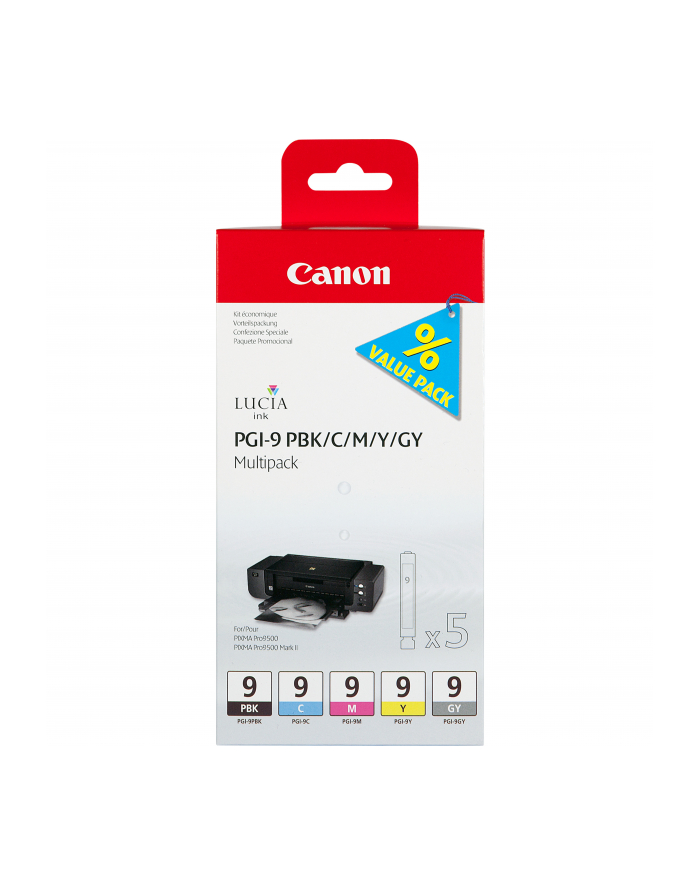 Głowica Canon PGI9 PBK/C/M/Y/GY MultiPack | Pixma Pro 9500 główny