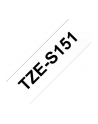 Taśma laminowana do P-touch (mocna) Brother TZE-151 24mm przezroczysta / czarny nadruk - nr 12