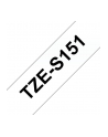 Taśma laminowana do P-touch (mocna) Brother TZE-151 24mm przezroczysta / czarny nadruk - nr 14