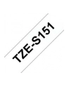 Taśma laminowana do P-touch (mocna) Brother TZE-151 24mm przezroczysta / czarny nadruk - nr 9