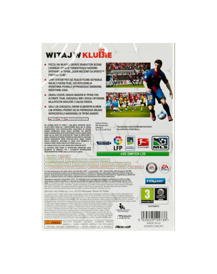 Gra FIFA 13 (XBOX 360) główny