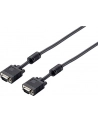 Equip kabel monitorowy HQ SVGA D-sub 15m/15m, ferryt, 5m, black - nr 20