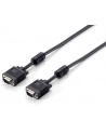 Equip kabel monitorowy HQ SVGA D-sub 15m/15m, ferryt, 5m, black - nr 3