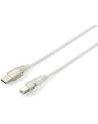 Equip AM-BM kabel USB 2.0, 1.8m, przeźroczysty, podwójny ekran - nr 10
