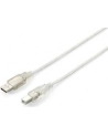Equip AM-BM kabel USB 2.0, 1.8m, przeźroczysty, podwójny ekran - nr 5