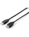 Equip AM-FM przedłużacz USB 2.0, 1.8m, czarny, podwójny ekran - nr 15