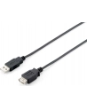 Equip AM-FM przedłużacz USB 2.0, 1.8m, czarny, podwójny ekran - nr 16
