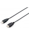 Equip AM-FM przedłużacz USB 2.0, 1.8m, czarny, podwójny ekran - nr 6