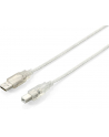 Equip AM-BM kabel USB 2.0, 1.8m, przeźroczysty, podwójny ekran - nr 10
