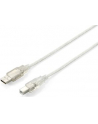 Equip AM-BM kabel USB 2.0, 1.8m, przeźroczysty, podwójny ekran - nr 12