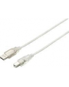 Equip AM-BM kabel USB 2.0, 3m, przeźroczysty, podwójny ekran - nr 23